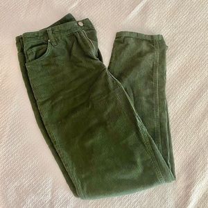 BDG Urban Outfitters Green High Rise Cords